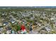 Overhead view highlighting the property's location within a suburban neighborhood with easy access to beaches at 1254 Mardrake Rd, Daytona Beach, FL 32114