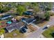Bird's-eye view of the home featuring a spacious backyard, fenced perimeter, and well-maintained surroundings at 1304 Genmar St, Daytona Beach, FL 32117