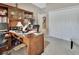 A functional home office area with custom shelving and storage at 1512 Lancashire Way, Deland, FL 32720