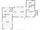 Detailed floor plan showcasing the layout of the home, including bedrooms, kitchen, living room, and bathrooms at 205 Mary Ave, New Smyrna Beach, FL 32168