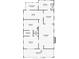Detailed floor plan showcasing the layout of the home, including bedrooms, kitchen, living room, and bathrooms at 205 Mary Ave, New Smyrna Beach, FL 32168