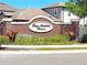 Bay Meadow Farms community sign with brick columns and landscaped greenery at 2090 Prairie Sage Ln, Longwood, FL 32750