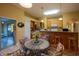 Bright dining area with a view of the pool and patio at 232 Westchester Dr, Deland, FL 32724