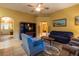 Spacious living room with tile flooring and high ceilings at 232 Westchester Dr, Deland, FL 32724