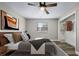 Relaxing bedroom featuring natural light, a closet and modern design at 2415 India Palm Dr, Edgewater, FL 32141