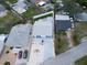 Aerial view of the home showing the yard, patio, and driveway at 28 River Dr, Ormond Beach, FL 32176