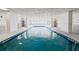 Long indoor pool with ocean views and ample natural light at 2967 S Atlantic Ave # 301, Daytona Beach Shores, FL 32118
