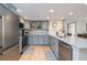 This kitchen features stainless steel appliances, custom cabinets, and a stylish backsplash at 2967 S Atlantic Ave # 301, Daytona Beach Shores, FL 32118