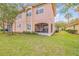 Charming two-story home with a well-maintained lawn, screened patio, and lush landscaping at 3145 Connemara Dr, Ormond Beach, FL 32174