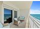 Relaxing balcony area with comfortable seating, ideal for enjoying the ocean views at 3333 S Atlantic Ave # 2202, Daytona Beach, FL 32118