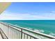Expansive balcony view of the ocean and sandy beach below at 3333 S Atlantic Ave # 2202, Daytona Beach, FL 32118