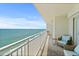 Inviting balcony offering ocean views and comfortable seating at 3333 S Atlantic Ave # 2202, Daytona Beach, FL 32118