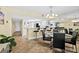 Charming kitchen with stainless appliances adjacent to the dining area and living room at 3333 S Atlantic Ave # 2202, Daytona Beach, FL 32118