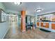 Inviting lobby featuring a check-in counter, comfortable seating and a clean, well-maintained communal space at 3647 S Atlantic Ave # 5B, Daytona Beach, FL 32118