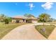 Charming brick home with well-maintained landscaping and a spacious driveway, under a beautiful blue sky at 811 Smokerise Blvd, Port Orange, FL 32127