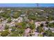 An aerial view of a cozy home near a lake and shopping in a lush, green neighborhood at 912 Tree Garden Dr, Port Orange, FL 32127