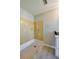 Tiled shower with modern fixtures and a tiled floor at 912 Tree Garden Dr, Port Orange, FL 32127
