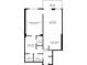 Layout of the floor plan showing the primary bedroom, living room, kitchen and more at 935 N Halifax Ave # 309, Daytona Beach, FL 32118
