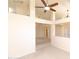 Spacious living room has a ceiling fan, neutral walls, and carpeted floors at 1222 Brandy Lake View Cir, Winter Garden, FL 34787