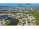 Aerial view of a lovely neighborhood close to a park, middle school, and various amenities at 1792 Arash Cir, Port Orange, FL 32128