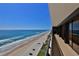 Balcony offering panoramic views of the beach and ocean at 2200 N Atlantic Ave # 1201, Daytona Beach, FL 32118