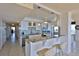 Updated kitchen with granite counters, a breakfast bar, and stainless steel appliances at 2200 N Atlantic Ave # 1201, Daytona Beach, FL 32118