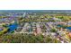 Aerial view of neighborhood with ponds, green areas, and convenient street access at 2274 Stonehedge Loop, Kissimmee, FL 34743
