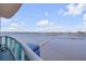 Lovely waterfront view from the balcony with the nearby docks at 241 Riverside Dr # 601, Daytona Beach, FL 32117
