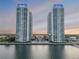 Stunning waterfront condo towers with a pool and clubhouse nestled between the two buildings at 241 Riverside Dr # 601, Daytona Beach, FL 32117