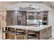 Modern kitchen featuring a large center island, stainless steel appliances, and sleek cabinetry at 241 Riverside Dr # 601, Daytona Beach, FL 32117