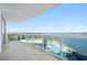 Balcony showcasing water views, a place to unwind and enjoy the beautiful scenery at 241 Riverside Dr # 704, Holly Hill, FL 32117