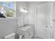 Clean bathroom features neutral decor, granite countertop, vanity and lots of light at 2454 Hyatt Creek Ln, Port Orange, FL 32128
