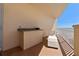 Balcony featuring wet bar, built-in countertop and lounge chair with unobstructed views at 2515 S Atlantic Ave # 509, Daytona Beach, FL 32118