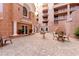 Beautiful courtyard featuring elegant fountains and comfortable seating areas at 2515 S Atlantic Ave # 509, Daytona Beach, FL 32118