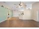 Living room featuring vaulted ceilings and an open layout to the kitchen at 2530 Leonard Dr, Deltona, FL 32725