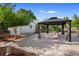 Backyard with gazebo and shed, providing an outdoor retreat at 3005 Garden Rd, Eustis, FL 32726
