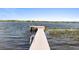 Beautiful dock on the water provides serene views and access to the lake at 3005 Garden Rd, Eustis, FL 32726