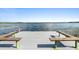 Open view from the end of a wood dock with benches, providing a tranquil spot to enjoy the lake at 3005 Garden Rd, Eustis, FL 32726