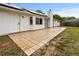 Backyard featuring a large patio area at 3104 Umbrella Tree Dr, Edgewater, FL 32141