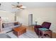Bright living room featuring light-colored walls and vaulted ceilings with skylight at 3237 Cranston St, Deltona, FL 32738