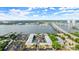 An aerial view shows the neighborhood's waterfront location at 411 N Halifax Ave # 304, Daytona Beach, FL 32118