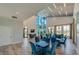 Inviting community lounge with comfortable seating, soaring windows, and a modern design at 418 Aquamarine Way, Daytona Beach, FL 32124