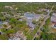 Aerial view showcases this property's convenient location near boat storage and a marina at 501 Powers Ave, Port Orange, FL 32127