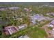 This aerial view highlights a desirable location near boat storage, a marina, and lush surroundings at 501 Powers Ave, Port Orange, FL 32127