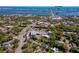 Aerial view displaying a location near the water, dining options, and boat storage facilities at 501 Powers Ave, Port Orange, FL 32127