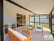 Cozy outdoor patio space with comfortable seating, ideal for relaxation and entertaining at 614 Johnson Dr, Ormond Beach, FL 32174