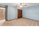 Bedroom with carpet, a ceiling fan, and closet at 7 Appaloosa Trl, Ormond Beach, FL 32174