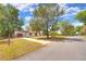 Charming single-story home with a well-maintained front yard, attached garage, and inviting curb appeal at 816 Overhill Rd, Deland, FL 32720