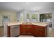Kitchen featuring stainless steel appliances and an eat-in bar at 1253 Bramley Ln, Deland, FL 32720