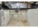 Bare basement with utility equipment, awaiting conversion or storage use at 130 Harrison Rd, Daytona Beach, FL 32118